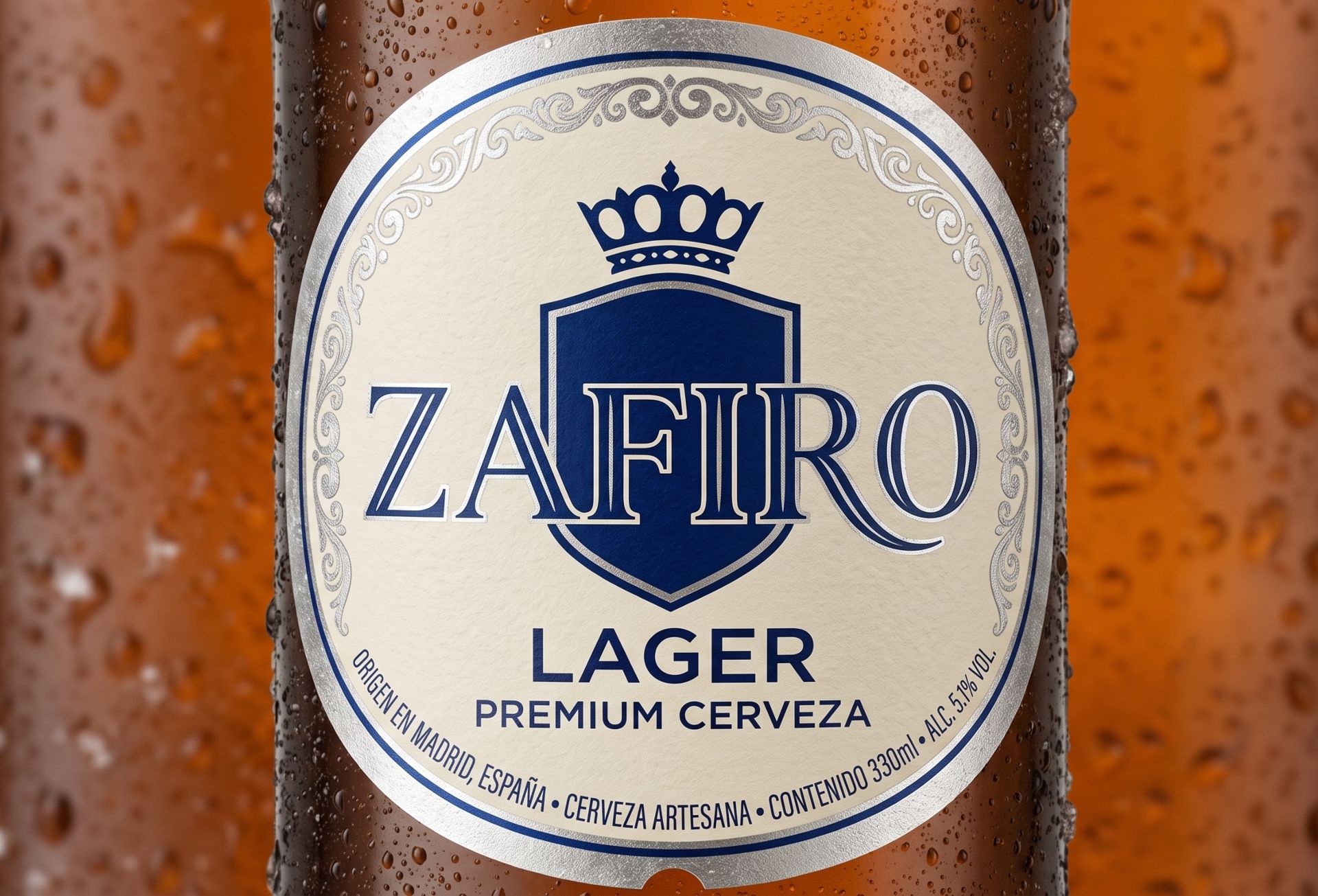 Detalle de la etiqueta Zafiro